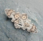 VICTORIAN Sweetheart Brooch - Rose Gold on Sterling Silver c 1880s - 2.5g