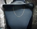 Antique 9ct GOLD BELCHER Chain Necklace with Extender Chain - 20-22" - 7.4g
