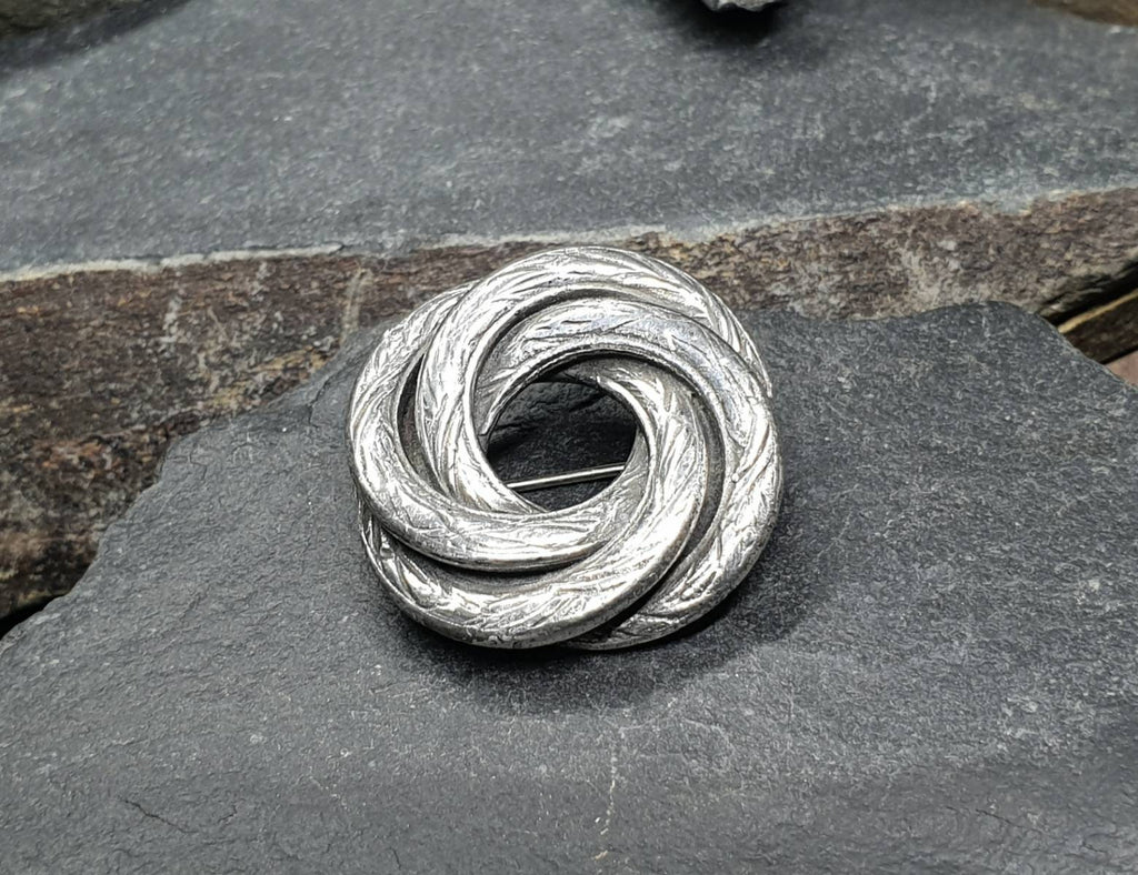 Victorian SNAKE BROOCH - Heavy Sterling Silver Serpent - 20.6g