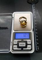 Vintage LOCKET WATCH RING - Butterfly Swissam Gold Plated - Size Adjustable - 12.1g
