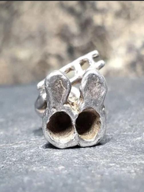 Vintage SILVER CLOWN CHARM - Circus, Creepy, Bracelet Charm 4.1g