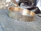 Vintage 9ct Rolled GOLD Wide BANGLE BRACELET - 50 Microns - 17.4g