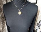 Victorian Photo Locket PENDANT - FOB - Pinchbeck Rose Gold on 18"chain - 8.2g