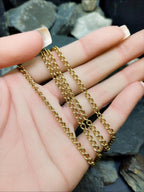 Vintage 9ct GOLD Chain Necklace, 19" Long  Hallmarked - 10.3g