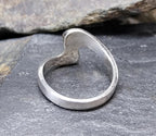 Sterling Silver Swirl Ring - uk size P (Us 7.5) - 3.7g