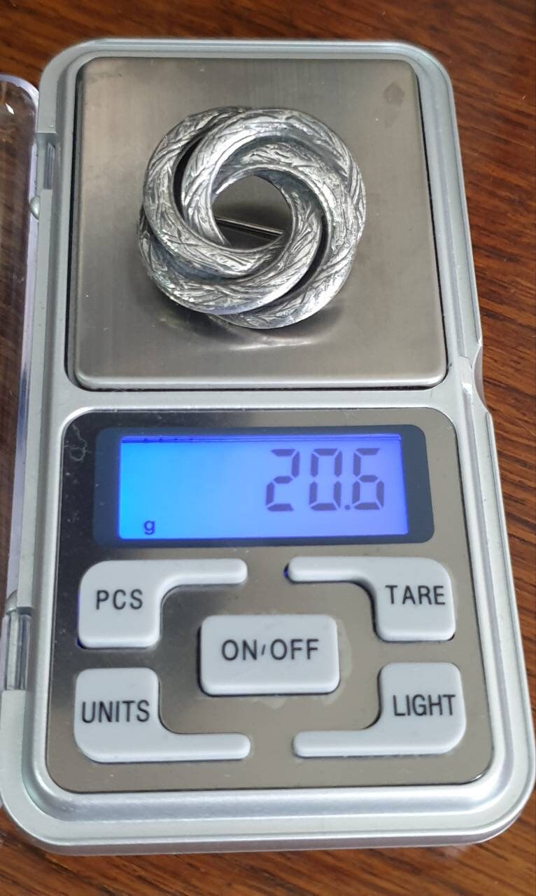 Victorian SNAKE BROOCH - Heavy Sterling Silver Serpent - 20.6g