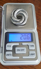 Victorian SNAKE BROOCH - Heavy Sterling Silver Serpent - 20.6g