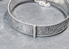 Vintage Sterling SILVER BANGLE Bracelet - c 1979 - 24.5g