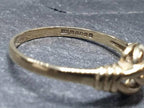 9ct GOLD CELTIC Fede Ring - uk size M 1/2 (us 6.5) - 1.5g