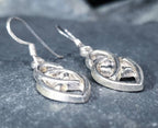 Sterling Silver CELTIC KNOT Dangling Earrings - 4.8g