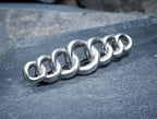 Antique Sterling Silver Lovers Knot Brooch - Edwardian Chester Hallmarks circa 1905 - 2.1g