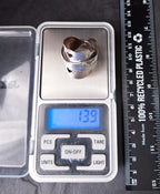 Huge SILVER RING with Dublin hallmarks - uk size T (us 9.5) - 13.9g