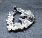 Vintage Sterling Silver HUMMINGBIRD BIRD Brooch - 6g