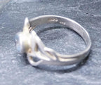 Vintage KIT HEATH RING Sterling Silver with Blue Topaz - Size uk L ( us 5.5) - 2.1g