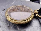 Antique Rolled GOLD MOURNING LOCKET Fob - Braided Hair, Memento Mori - 12.7g