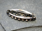 VICTORIAN PASTE STONE Brooch - Sweetheart, Songbird with Rose Gold Front 5.5g