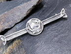Vintage Sterling Silver Viking Ship Brooch Pin - Edinburgh circa 1937 - 7.5g
