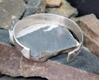 Vintage Sterling Silver Bangle Bracelet - Weave Design Open - 22g