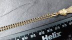 Vintage 9ct GOLD Chain with 9ct Tassel Pendant - 19" necklace - 10.5g