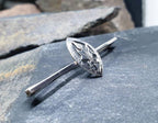 Vintage SILVER Bar Brooch Sweetheart with Thistle - Thomas Fattorini - 2.5g