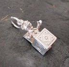 Sterling Silver Jack in a Box Toy Charm for Bracelet or Pendant - 2g