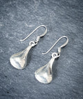 Vintage Sterling Silver Teardrop EARRINGS - Long Dangling  - 1.7g