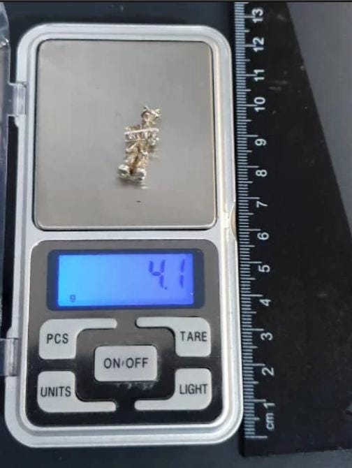 Vintage SILVER CLOWN CHARM - Circus, Creepy, Bracelet Charm 4.1g