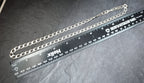 STERLING SILVER Flat Curb Chain Necklace - 20" Long Fully Hallmarked - 20.4g