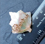 Antique Name BROOCH - Mother of Pearl with Florence