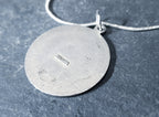 Vintage SILVER St Christopher Necklace Pendant Charm -  20" Chain - 8.8g