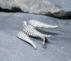 Antique Sterling Silver SWALLOW BROOCH BIRD - Pin 1.8g