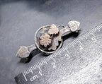 VICTORIAN tique Sweetheart Brooch - Sterling Silver Chester c 1896 - 4g