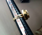 Vintage LOCKET WATCH RING - Butterfly Swissam Gold Plated - Size Adjustable - 12.1g