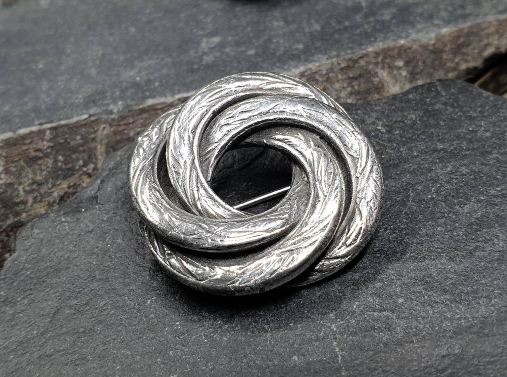 Victorian SNAKE BROOCH - Heavy Sterling Silver Serpent - 20.6g