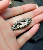 VICTORIAN PASTE STONE Brooch - Sweetheart, Songbird with Rose Gold Front 5.5g