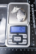 Large Vintage Silver LOCKET Necklace - Joseph Smith on 18" Sterling Chain - 10.4g