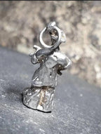 Vintage SILVER CLOWN CHARM - Circus, Creepy, Bracelet Charm 4.1g