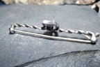 Irish Silver HARP BROOCH with Marcasite Stones Art Deco - 3g