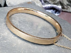 Vintage  Art Deco 12ct GOLD Plated BANGLE - BRACELET - 10.5g