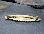 ANTIQUE VICTORIAN BROOCH - Sweetheart, Memorial - 9ct Rose Gold fronted - 4.2g