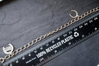 Vintage SILVER Charm BRACELET with Good-luck Horseshoe - 17.5cm - 8.7g