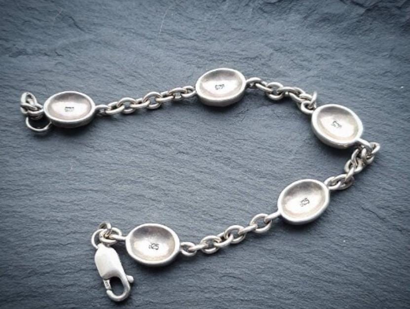 Vintage STERLING SILVER CELTIC Bracelet - 20cm - 13.9g