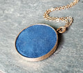 Victorian Photo Locket PENDANT - FOB - Pinchbeck Rose Gold on 18"chain - 8.2g