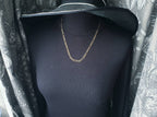 Vintage 9ct GOLD FIGARO Chain Necklace, 22" Long  Hallmarked - 8.8g