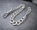 Vintage /Antique Sterling Silver Link Bracelet with Dog Clip - 21cm - 16g