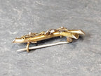 Antique VICTORIAN Branch BROOCH with three leaf clover - 2.1g