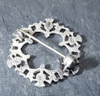 ORTAK SILVER THISTLE Brooch - Malcolm Gray Scottish Sterling Silver - 3.1g