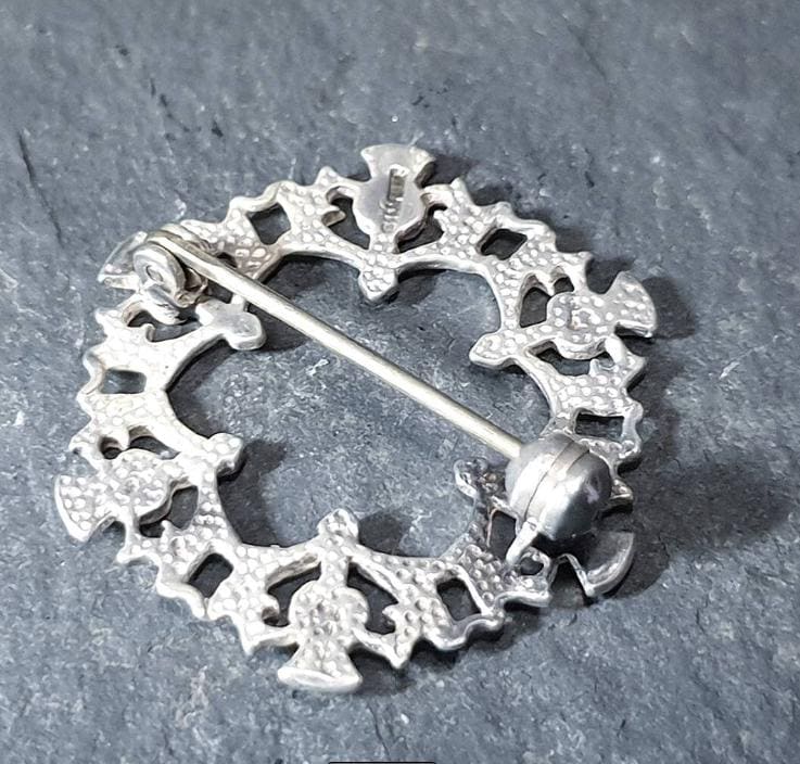 ORTAK SILVER THISTLE Brooch - Malcolm Gray Scottish Sterling Silver - 3.1g