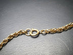 9ct GOLD CHAIN, Twisted Rope - Prince of Wales Necklace 18" - Hallmarked - 6.6g