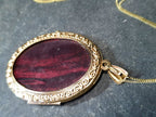 Vintage 9ct GOLD Open Photo Locket - up 4 photos on 20" Chain - 4.7g